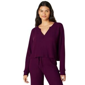 Beyond Yoga Aubergine Purple Free Style Pullover Long Sleeve Top